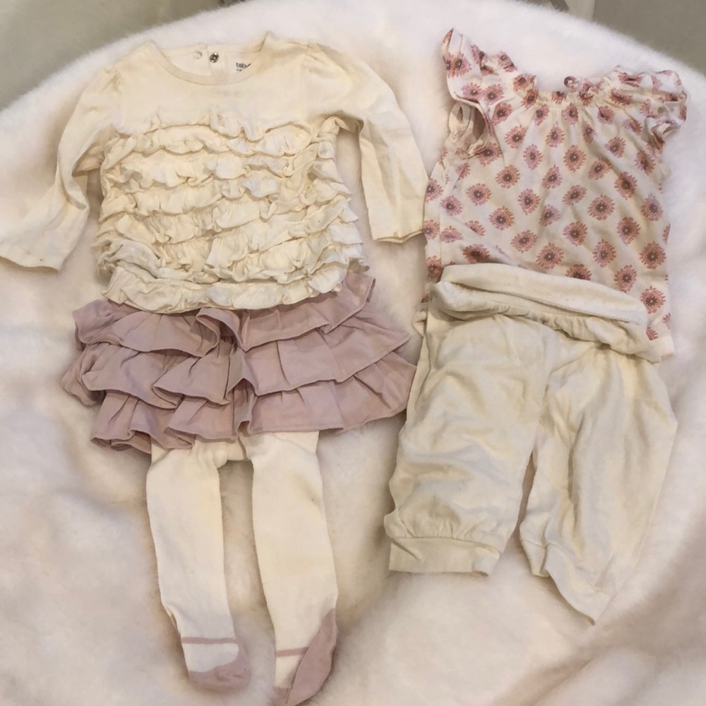 Baby Gap outfit bundle ballerina rose & cream